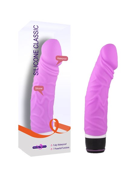 Silicone Classic Medium: Vibrator, pink